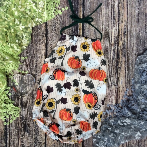 Other - Boutique Baby Girls Pumpkin Romper